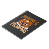 Pancakes Pajamas Niedlich Kawaii Slumber Party Notizblock (Linke Seite)