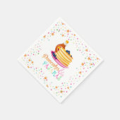 Pancakes & Pajamas Party Napkin Serviette (Ecke)