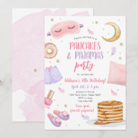 Pancakes Pajamas Sleepover Slumber Party Geburtsta