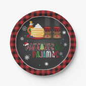 Pancakes & Pajamas Weihnachtsgebäck Party Plate Pappteller (Vorderseite)