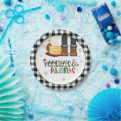 Pancakes & Pajamas Weihnachtsgeschenk Party Plate Pappteller (Party)