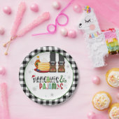 Pancakes & Pajamas Weihnachtsgeschenk Party Plate Pappteller (Party)