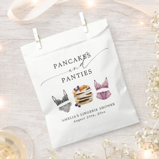 Pancakes & Panties Brautparty Geschenktütchen (Ausgeschnitten)