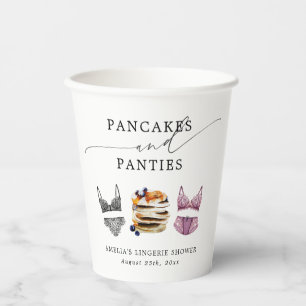 Pancakes & Panties Brautparty Pappbecher