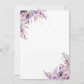 Pancakes & Panties Lingerie Floral Brautparty Einladung (Rückseite)