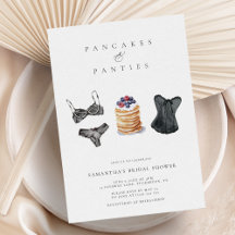 Pancakes & Panties Modern Lingerie Brautparty