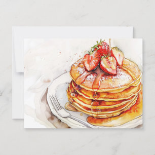 Pancakes Postkarte