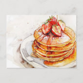 Pancakes Postkarte (Vorderseite)