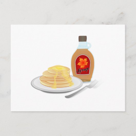 Pancakes Postkarte (Vorderseite)