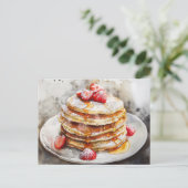 Pancakes Postkarte (Stehend Vorderseite)