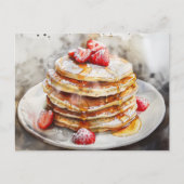 Pancakes Postkarte (Vorderseite)