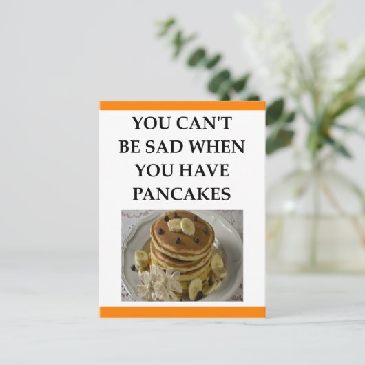 PANCAKES POSTKARTE (Stehend Vorderseite)