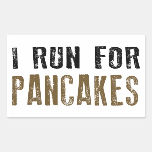 Pancakes Rechteckiger Aufkleber (Vorderseite)