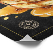 Pancakes Rezept Chalkboard Küche Poster (Ecke)