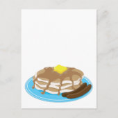 Pancakes Sausage Postkarte (Vorderseite)