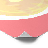 Pancakes Sirup Drip Colorful Poster (Ecke)
