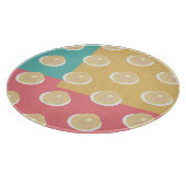 Pancakes Sirup Tropfen farbenfroh rosa Aquamarin g Schneidebrett (Ecke)