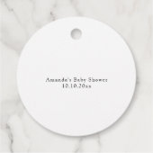 Pancakes Sweet Cherry Baby Dusche Geschenkanhänger (Rückseite)