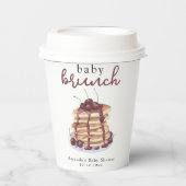 Pancakes Sweet Cherry Baby Dusche Pappbecher (Vorderseite)