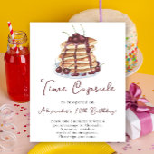 Pancakes Time Kapsel 1. Geburtstag Poster