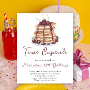 Pancakes Time Kapsel 1. Geburtstag Poster