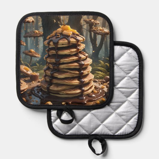 Pancakes Topflappen (Vorderseite/Rückseite)