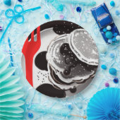 Pancakes und Gabelpapier Teller (Party)