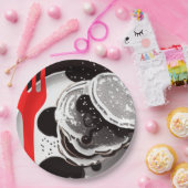 Pancakes und Gabelpapier Teller (Party)