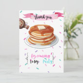 Pancakes und Pajamas Dankeschön Karte (Stehend Vorderseite)