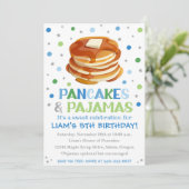 Pancakes und Pajamas Einladung | Pajama-Party (Stehend Vorderseite)