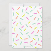 Pancakes und Pajamas Geburtstag | Llama Einladung (Rückseite)