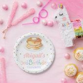 Pancakes und Pajamas Glitzer Dot Star Kind Geburts Pappteller (Party)