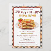 Pancakes und Pajamas Holiday Brunch Einladung (Vorderseite)
