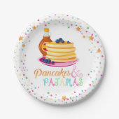 Pancakes und Pajamas Plate Pappteller (Vorderseite)