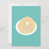 Pancakes und Pajamas Sleepover Girls | Confetti Einladung (Rückseite)