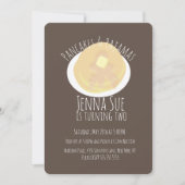 Pancakes und Pajamas Sleepover Girls | Fall Theme Einladung (Vorderseite)