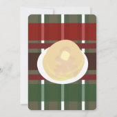 Pancakes und Pajamas Sleepover Girls | KARIERT Einladung (Rückseite)