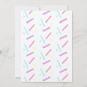 Pancakes und Pajamas Sleepover Sprinklen Kraft Einladung (Rückseite)