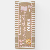 Pancakes und Pyjamas Banner - Kraftpapier Stil (Vertikal)