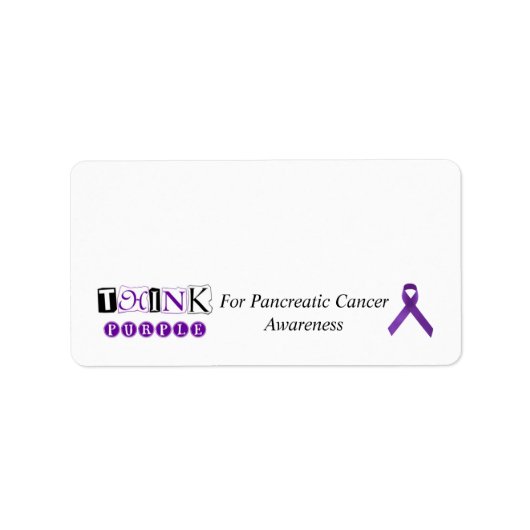 PanCan Awareness Mailing Labels Adressaufkleber (Vorne)