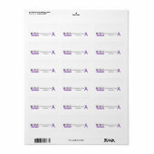 PanCan Awareness Mailing Labels Adressaufkleber (Vorne)