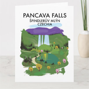 Pancava Wasserfall Špindlerův Mlýn, Tschechien Rei Karte