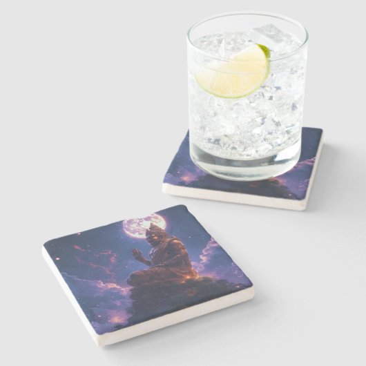 Pancer Jagat (Center of the Universe/World) Steinuntersetzer (Seitenansicht)