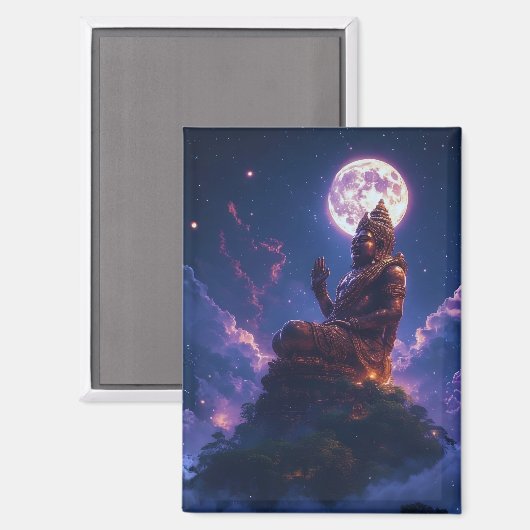 Pancer Jagat (Mittelpunkt des Universums/der Welt) Magnet (Vorderseite/Rückseite)