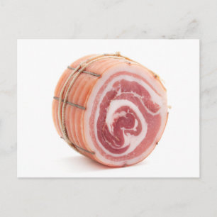 Pancetta piacentina postkarte