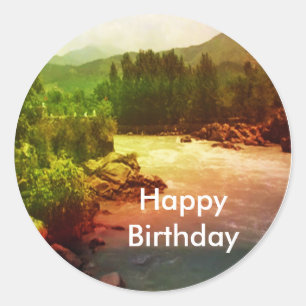 Panch Tatva: Sky Earth Wind Water Fire Runder Aufkleber