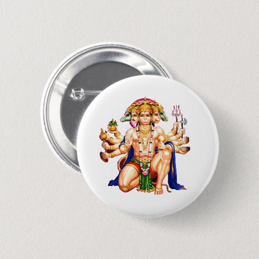 Panchmukhi Hanuman ji Button (Vorne & Hinten)