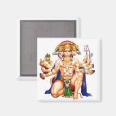 Panchmukhi Hanuman ji Magnet (Vorderseite/Rückseite)