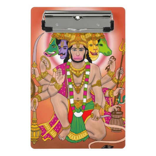 Panchmukhi Hanuman Mini Klemmbrett (Vorderseite)