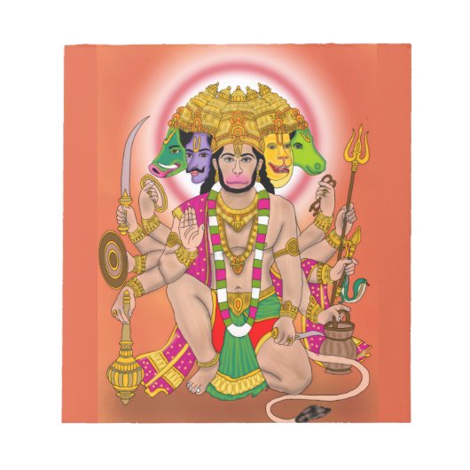 Panchmukhi Hanuman Notizblock (Vorderseite)